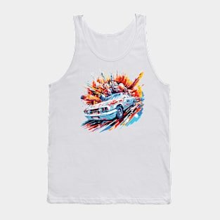 Car Racing Formula 1 Competition Abstract Tank Top